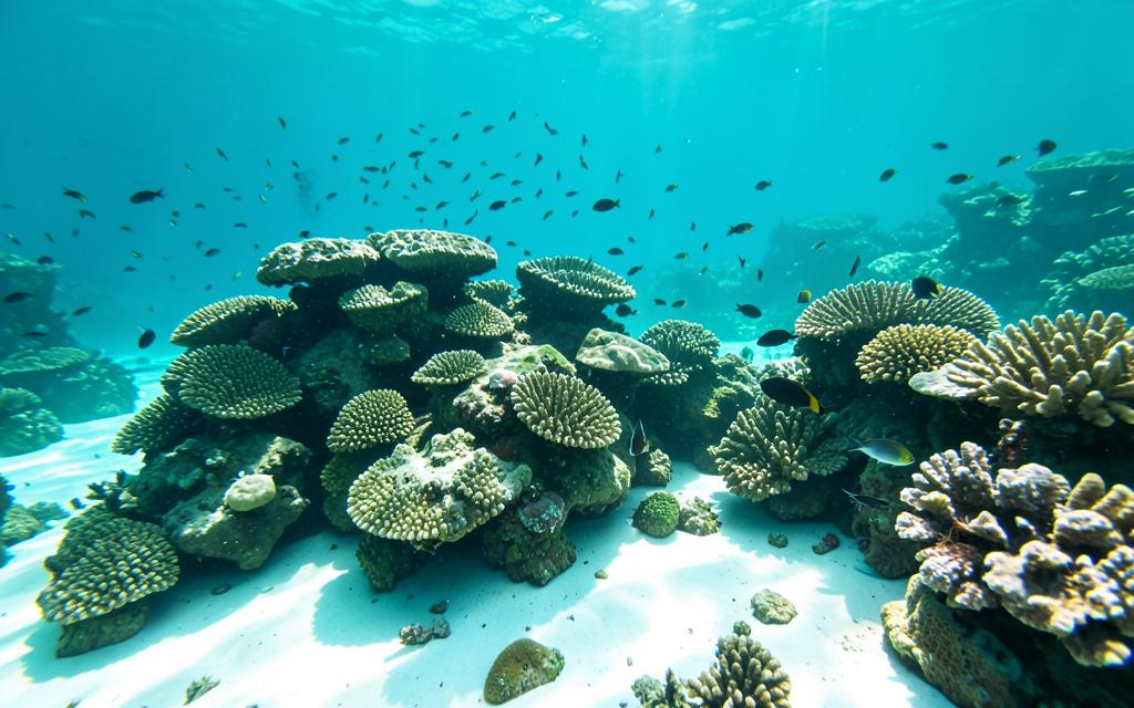 Underwater view of North Rock reef, Bermuda