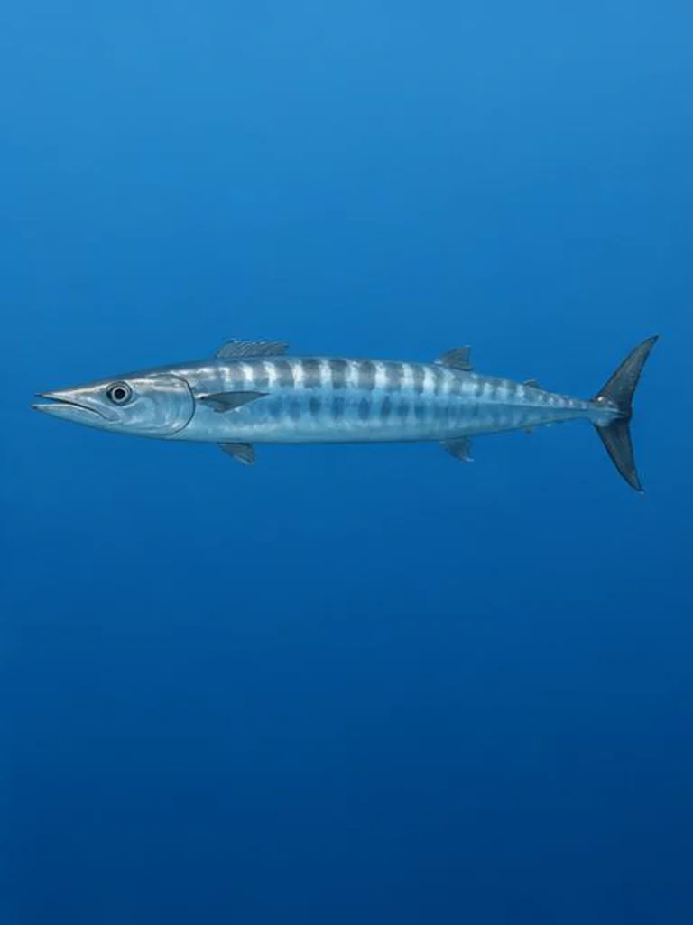 Wahoo underwater identification photograph